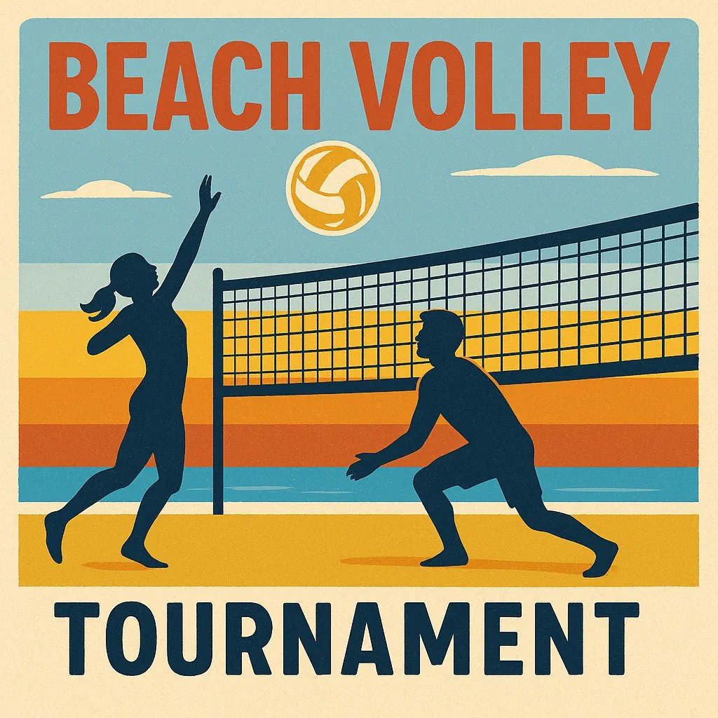 Beach volleyball amateur player tournament!